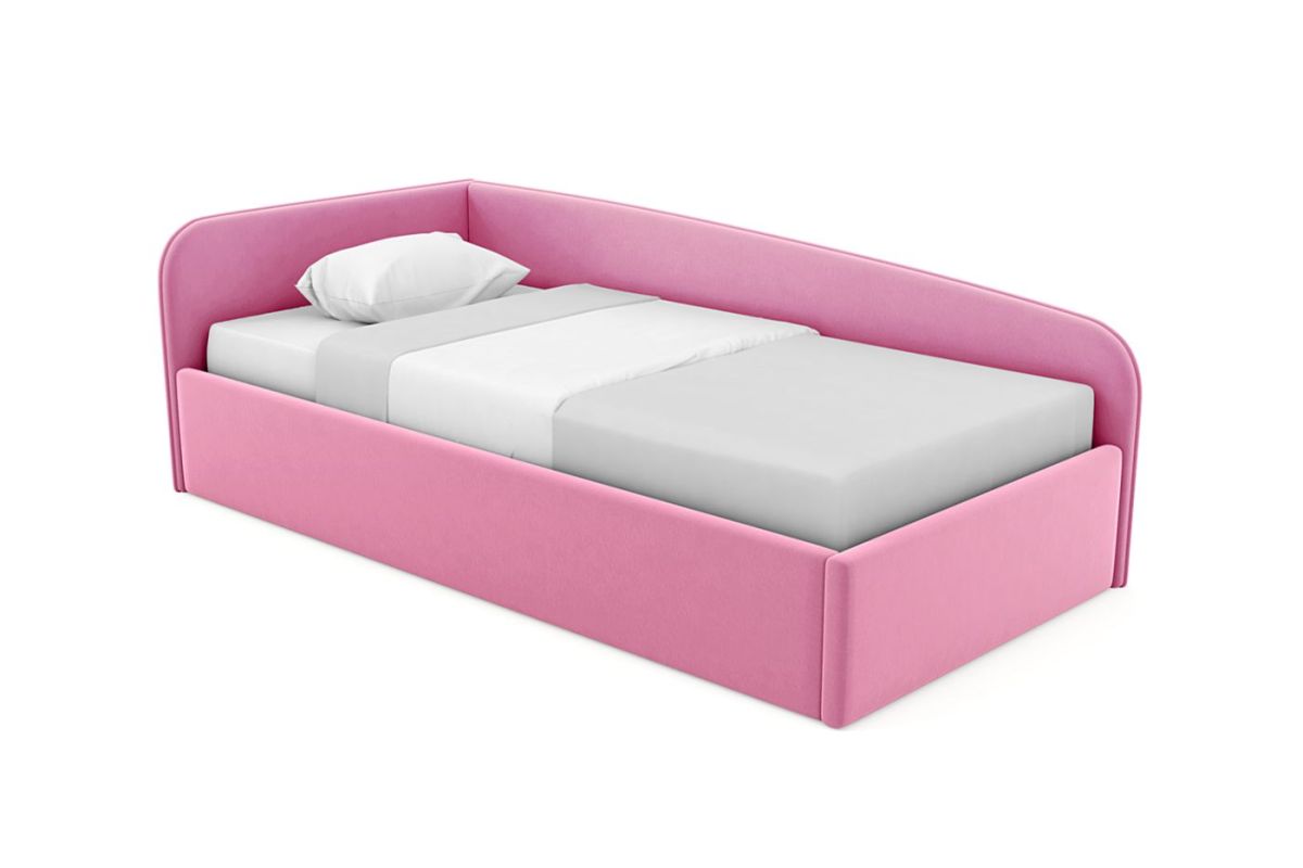 Кровать угловая Лэсли интерьерная +настил ДСП (80х200) | фото 12