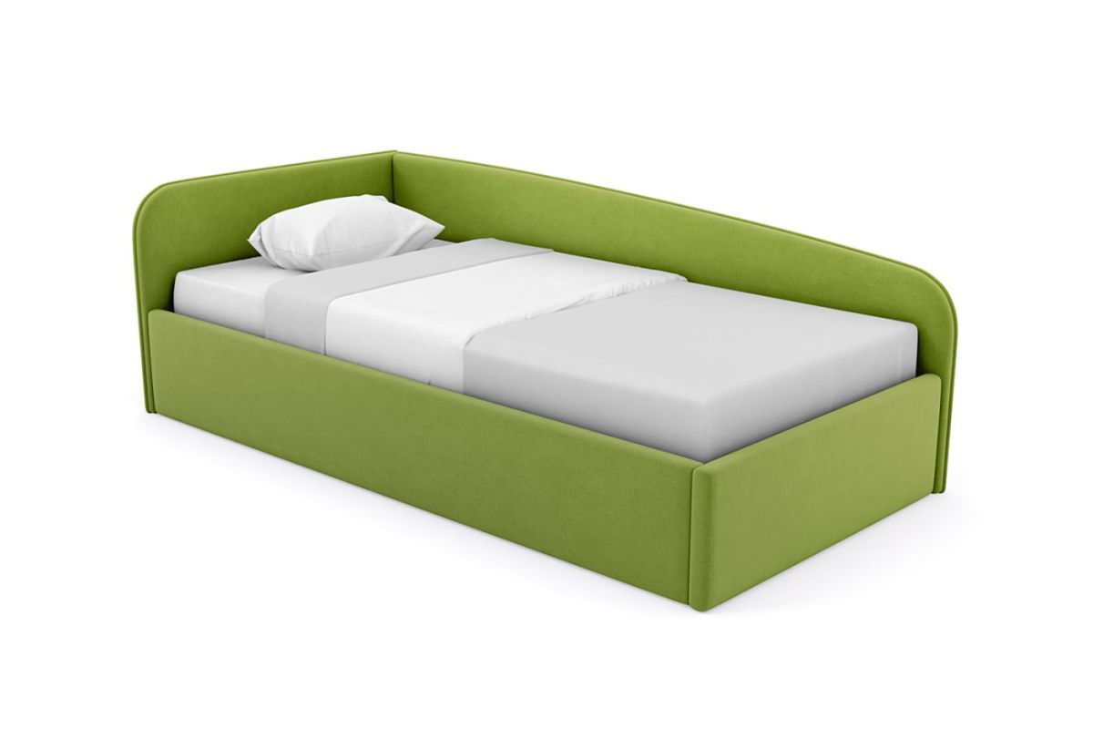 Кровать угловая Лэсли интерьерная +основание (80х200) | фото 19