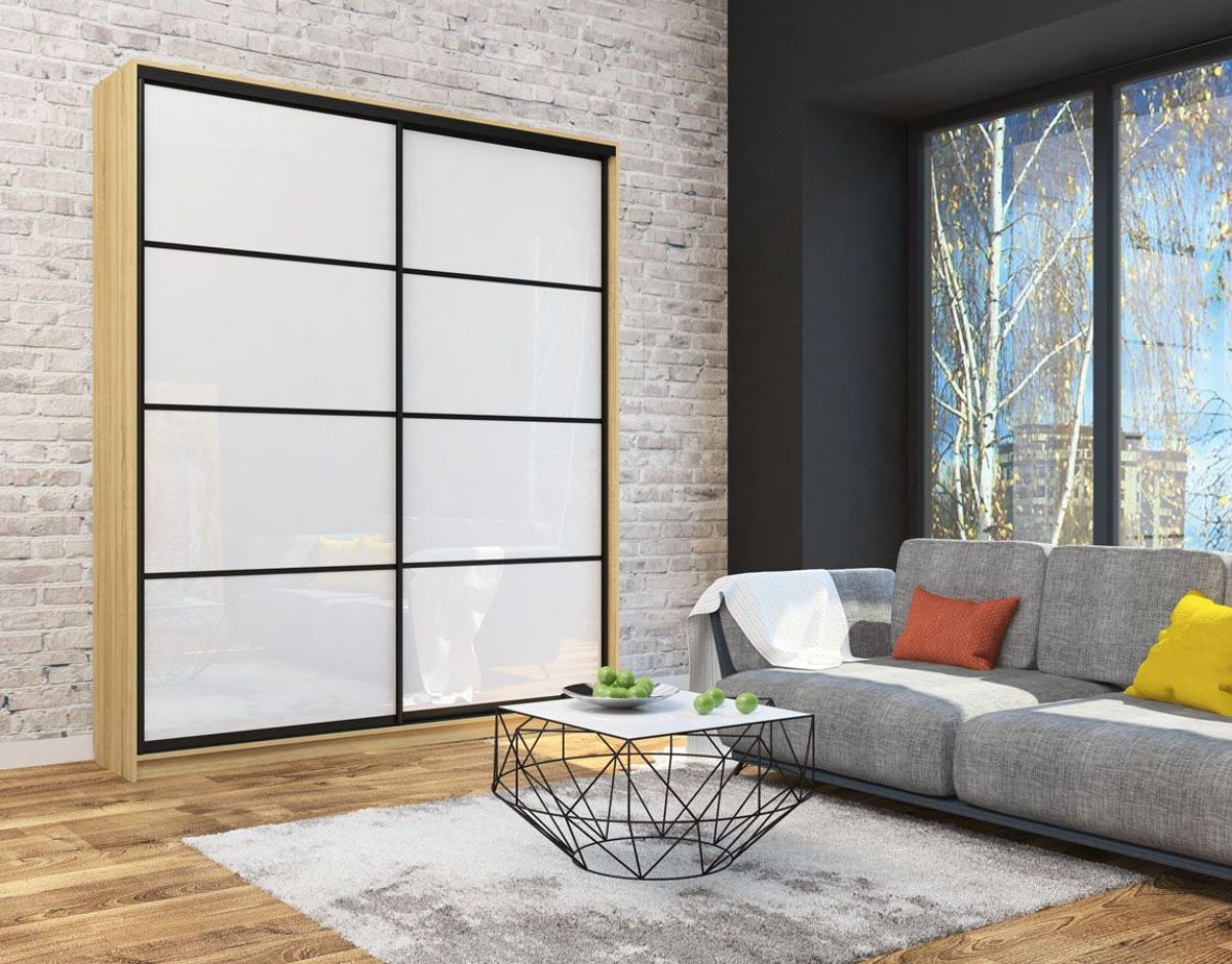 Шкаф-купе Лофт 2000 Шк20-47 (Дуб Сонома) | фото 12