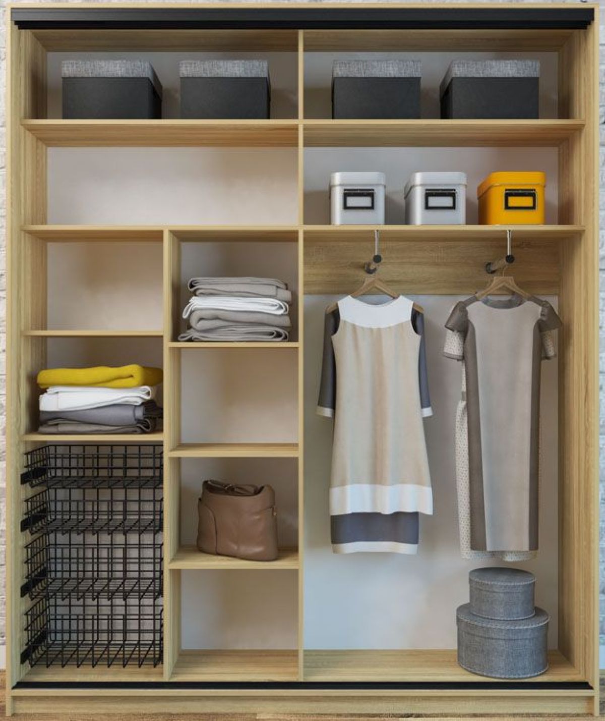 Шкаф-купе Лофт 2000 Шк20-47 (Дуб Сонома) | фото 2