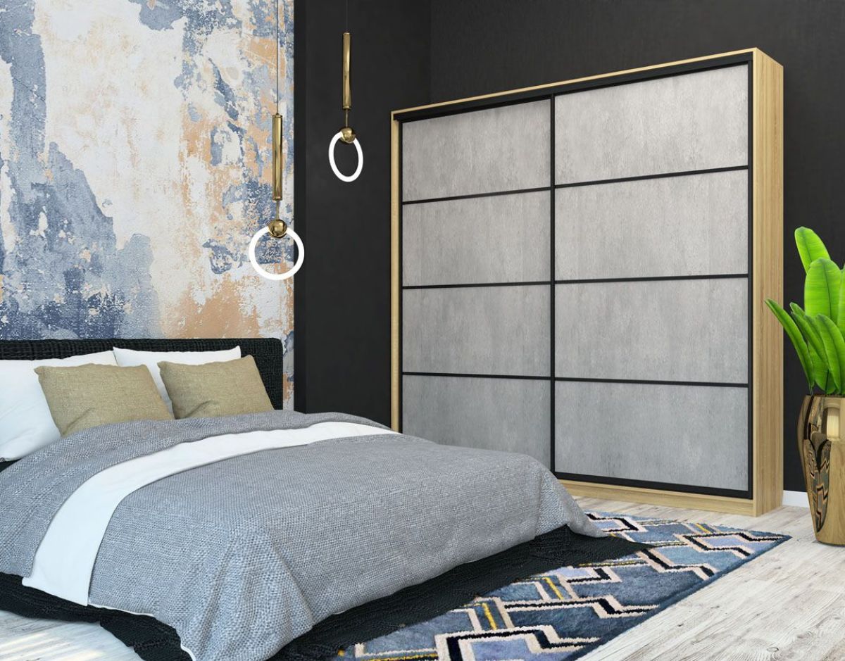 Шкаф-купе Лофт 2400 Шк24-47 (Дуб Сонома) | фото 9