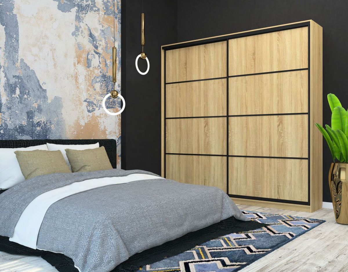 Шкаф-купе Лофт 2400 Шк24-47 (Дуб Сонома) | фото 7