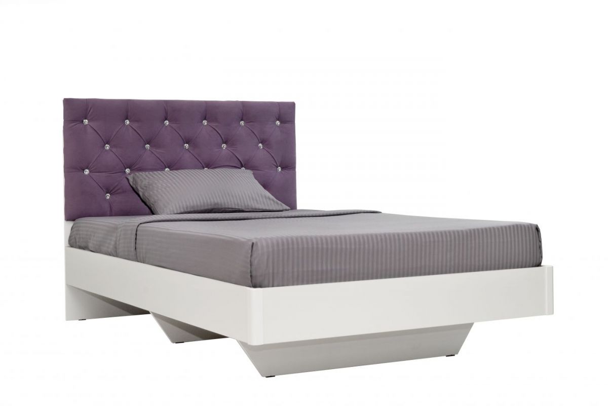 Кровать Милана (1200) Каретная стяжка, на щитах | фото 2