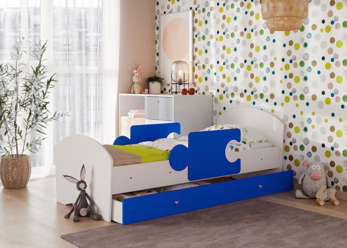 Кровать "Мозайка" на ламелях + бортики + ящики | фото 4