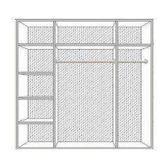 Шкаф 4-х дверный с зеркалами (05.144) Анита | фото 2