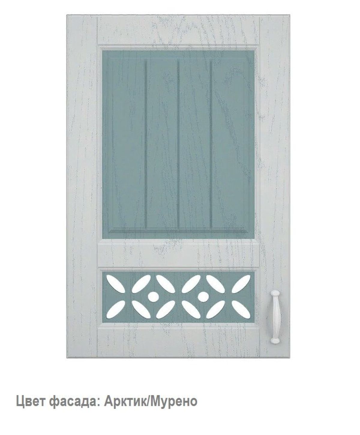 Кухонный гарнитур Камелия 3050 Арктик/Мурено (модульный) Горизонт | фото 2