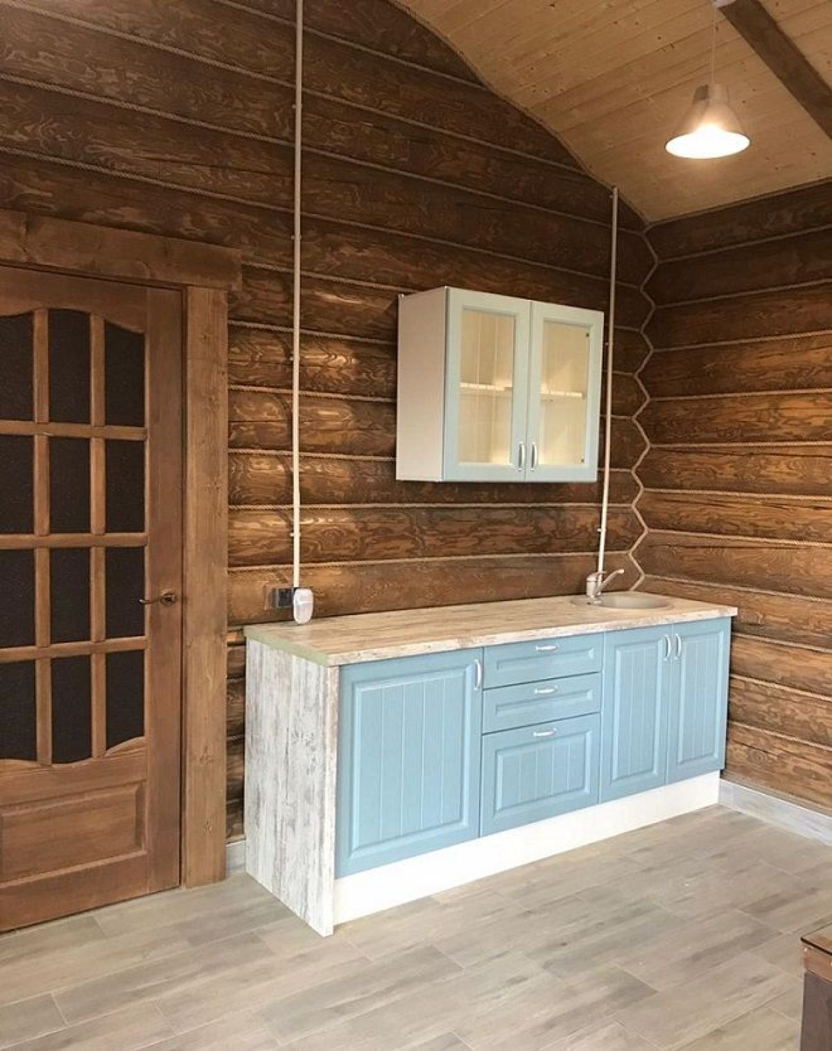 Кухонный гарнитур Принцесса угловой 1200*2400 Арктик (модульный) Горизонт | фото 10