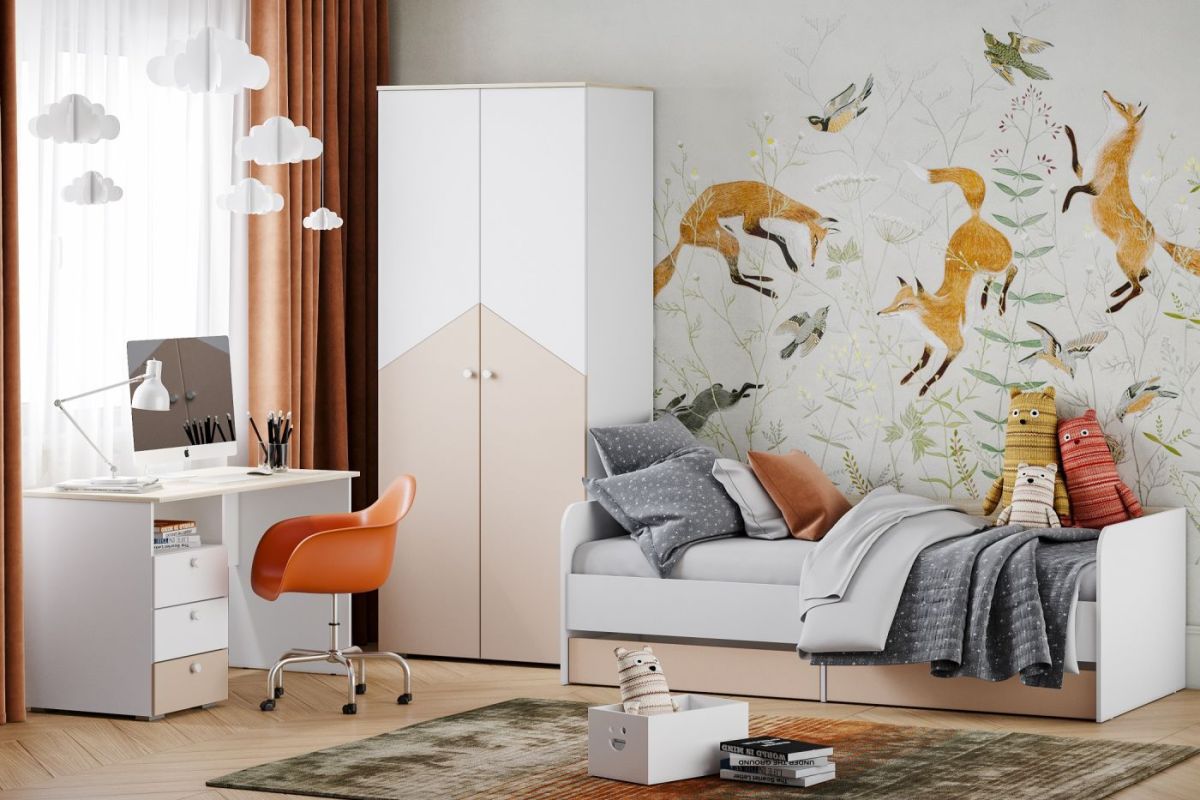 Шкаф для одежды НМ 041.42 "Банни" (Бисквит) | фото 3