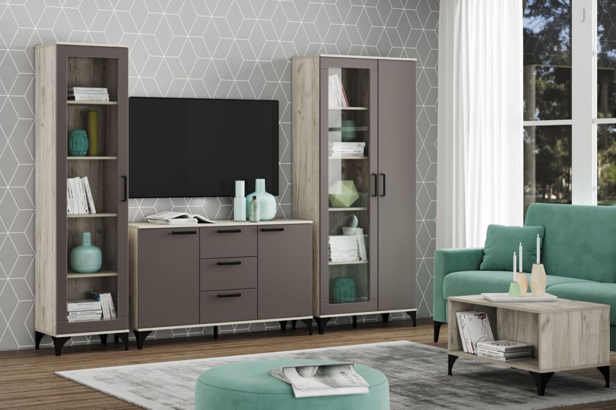 Стол журнальный НМ 013.81 "Марсель" (Дуб Крафт Серый) | фото 2