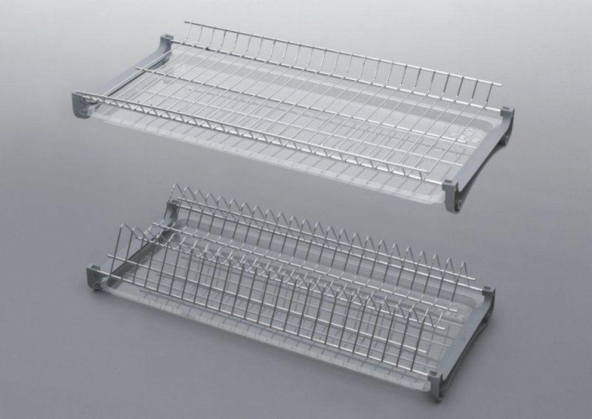 Посудосушитель двухуровневый 700 мм с алюминиевым профилем | фото 2