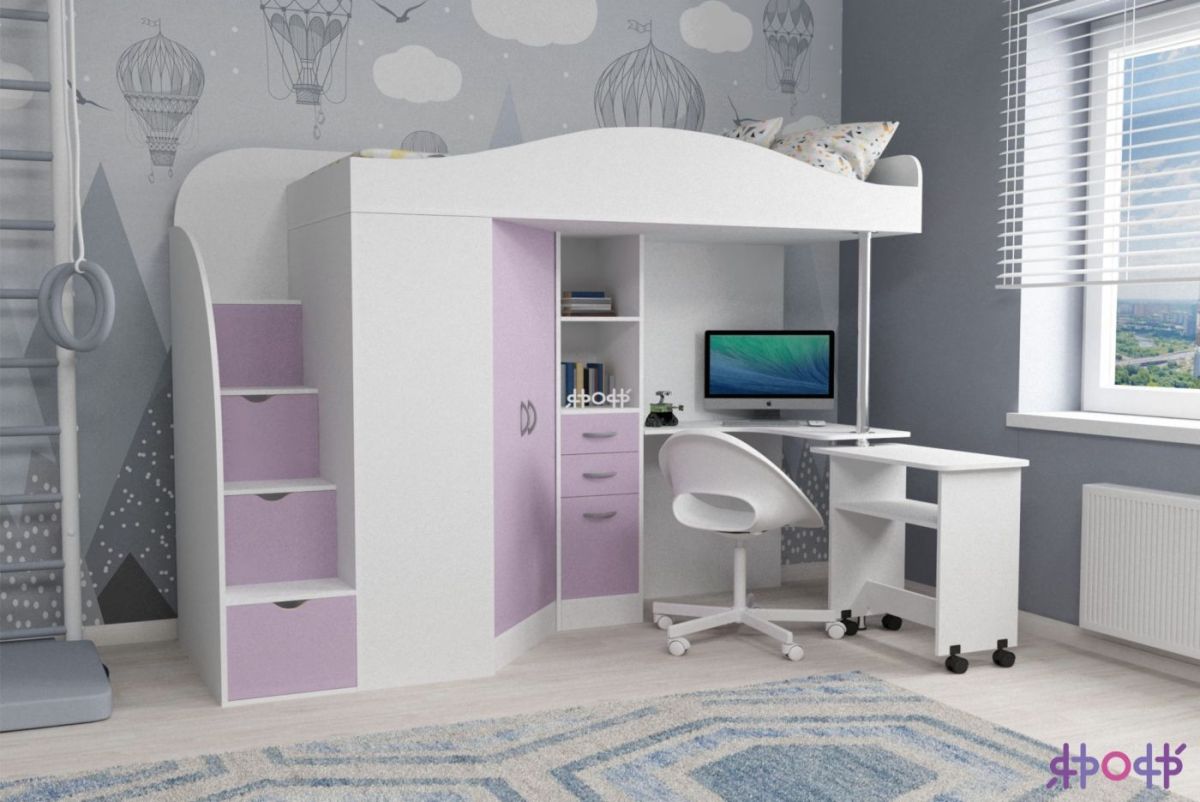 Кровать-чердак Юниор 4 (800*1900) | фото 10