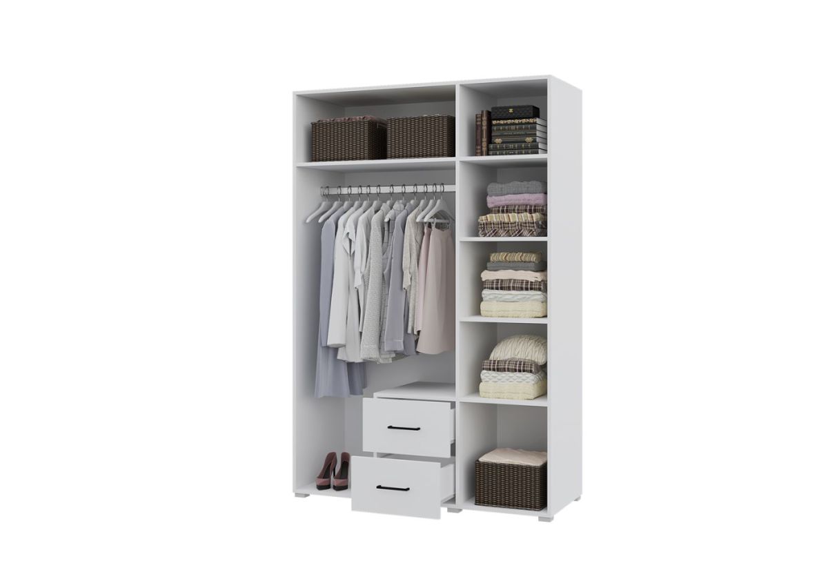 Шкаф 3-х створчатый с ящиками VICTOR (Белый-Бетон) | фото 2
