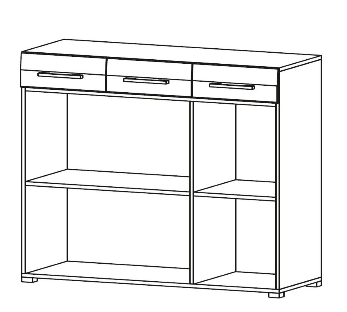 Комод НЕНСИ (Ясень Шимо светлый/Капучино глянец) | фото 2