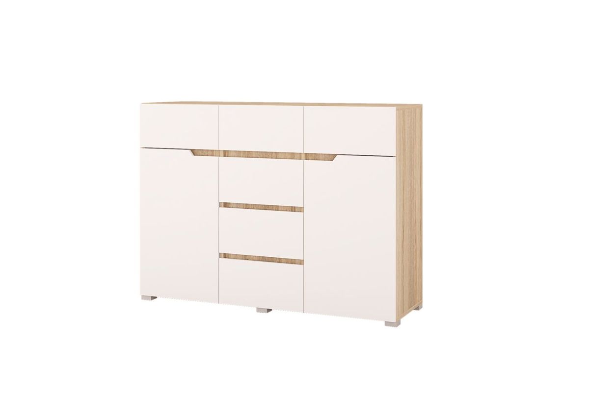 Спальный гарнитур АНТАЛИЯ (модульный) Сонома/Белый софт | фото 7