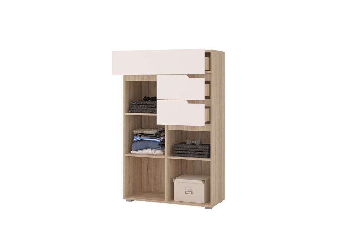 Спальный гарнитур АНТАЛИЯ (модульный) Сонома/Белый софт | фото 10