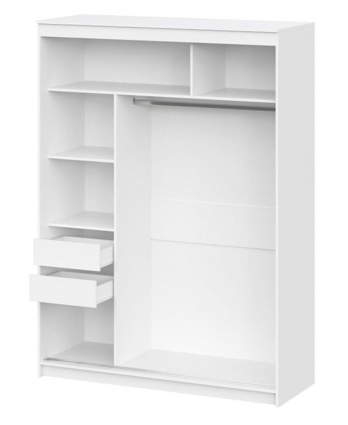 Шкаф-купе ШКП 3 Серия 2 (1600) Белый текстурный | фото 2