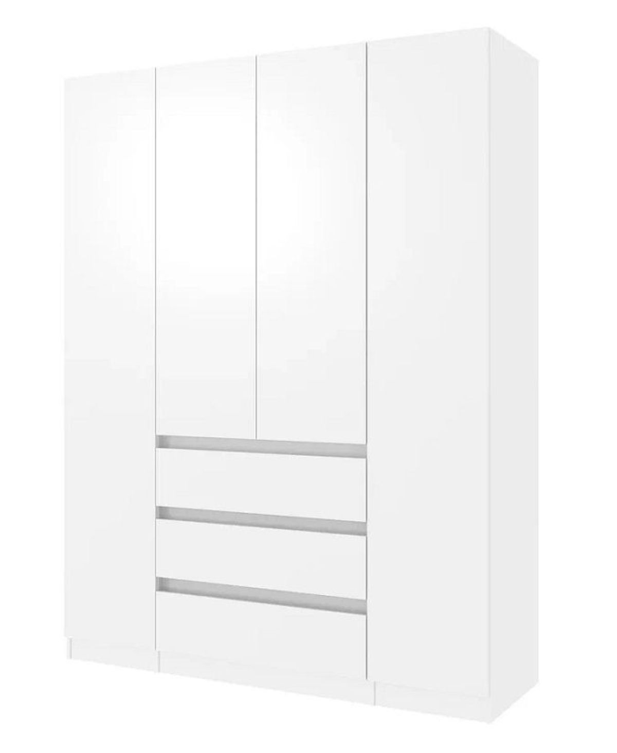 Спальный гарнитур Парус (Белый/Белый) 1400 (Вариант-1) | фото 6