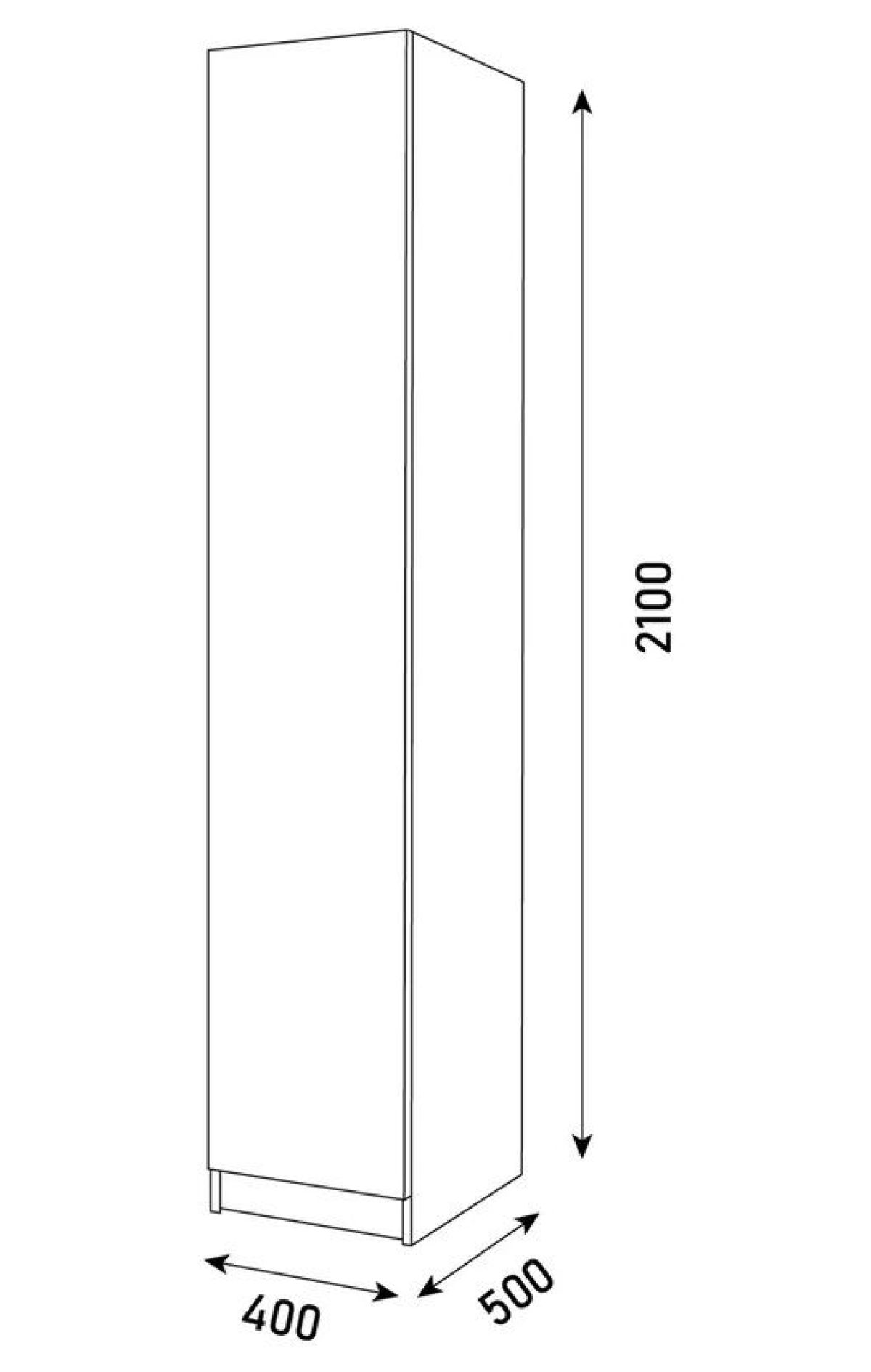 Спальный гарнитур Парус (Белый/Вотан) 1400 (Вариант-2) | фото 9