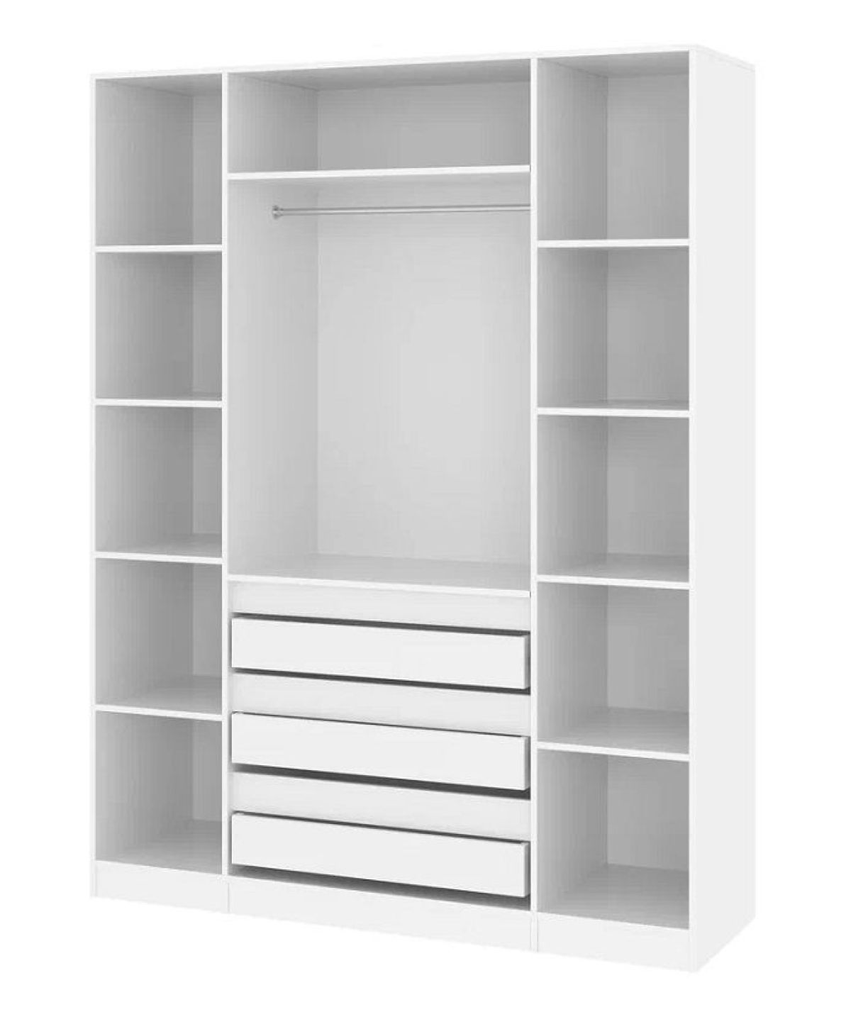 Спальный гарнитур Парус (Белый/Графит) 1400 (Вариант-1) | фото 5