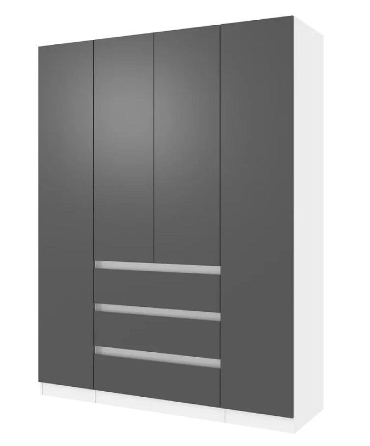 Спальный гарнитур Парус (Белый/Графит) 1400 (Вариант-1) | фото 4