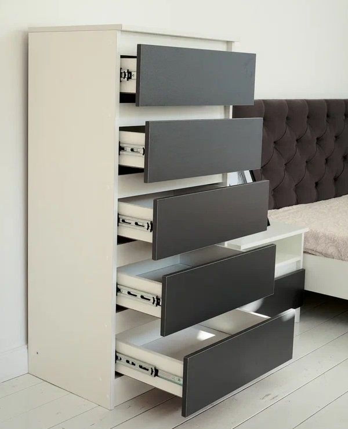 Комод 600 Парус (Белый/Графит) | фото 3