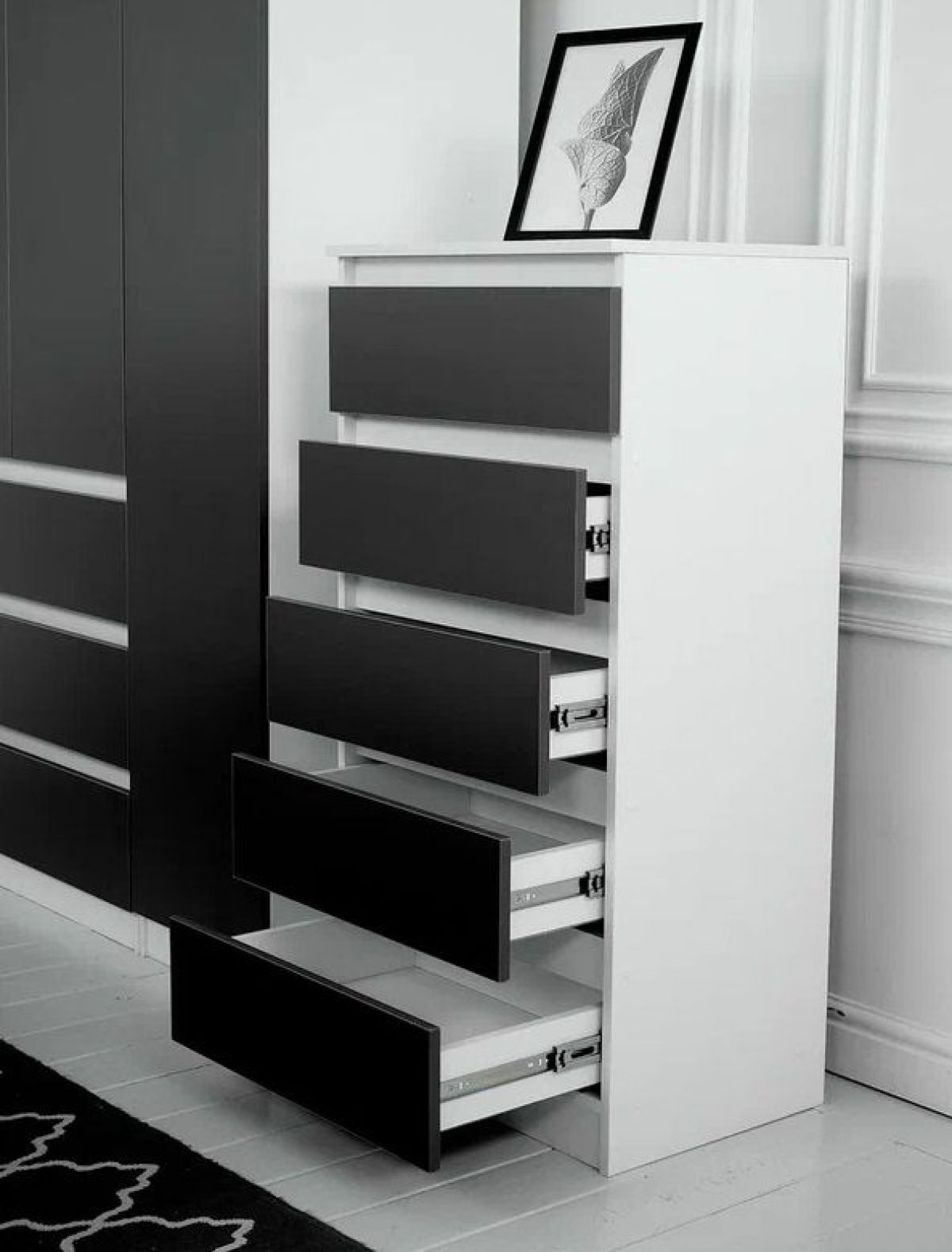 Комод 600 Парус (Белый/Графит) | фото 2