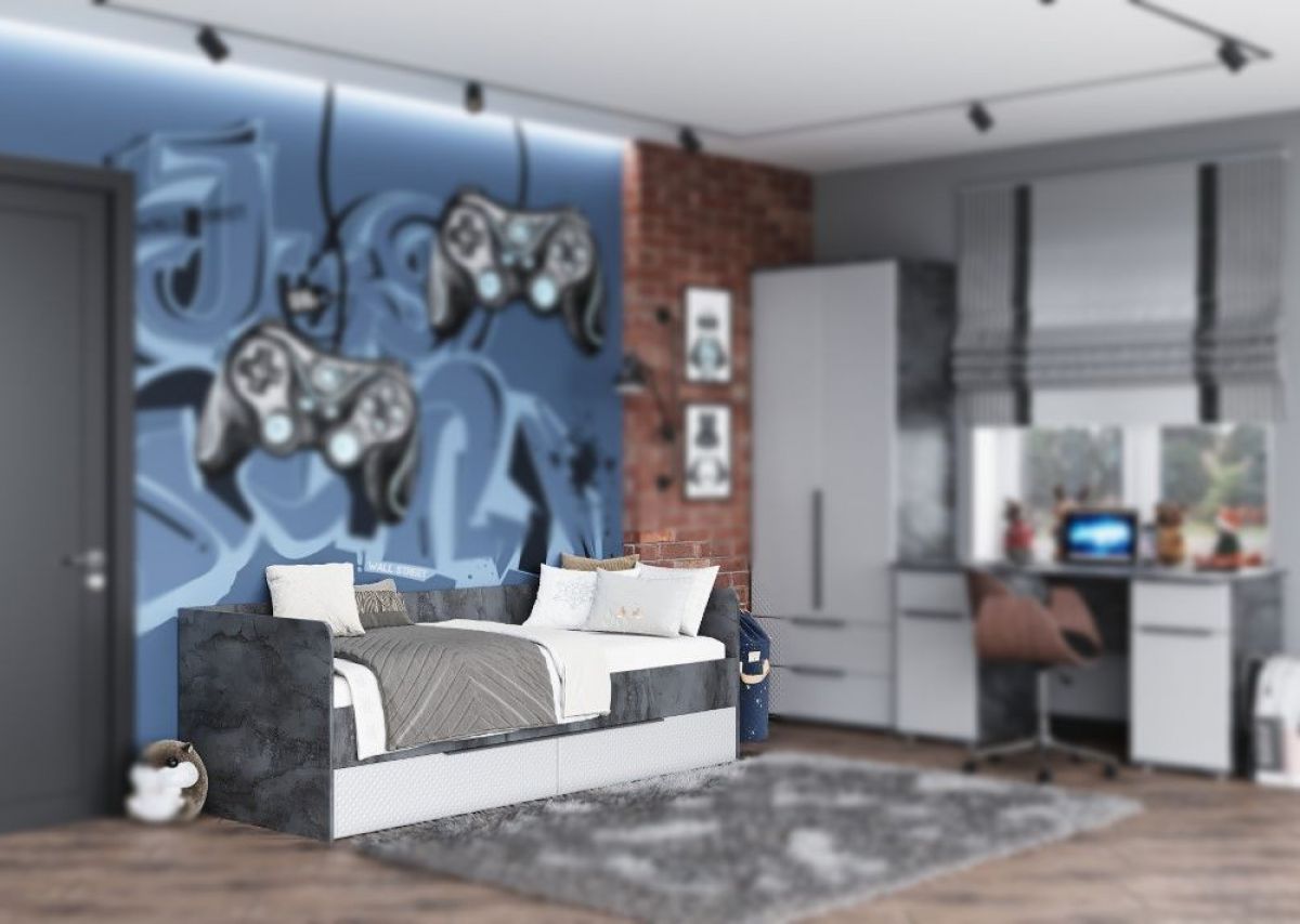 Кровать с 2 ящиками "Лео" 800х2000 | фото 3