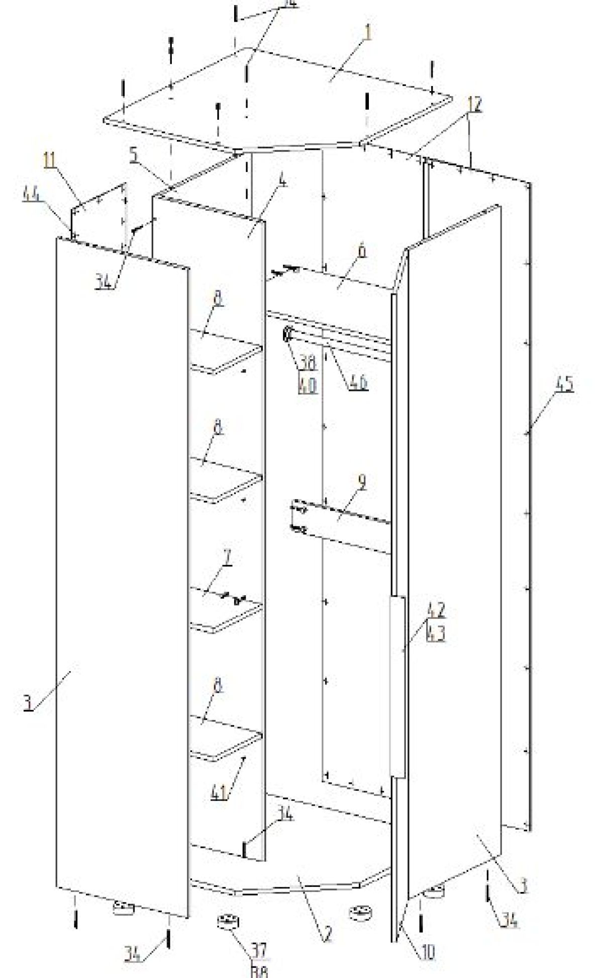 Спальный гарнитур "Лео" (модульный) | фото 17