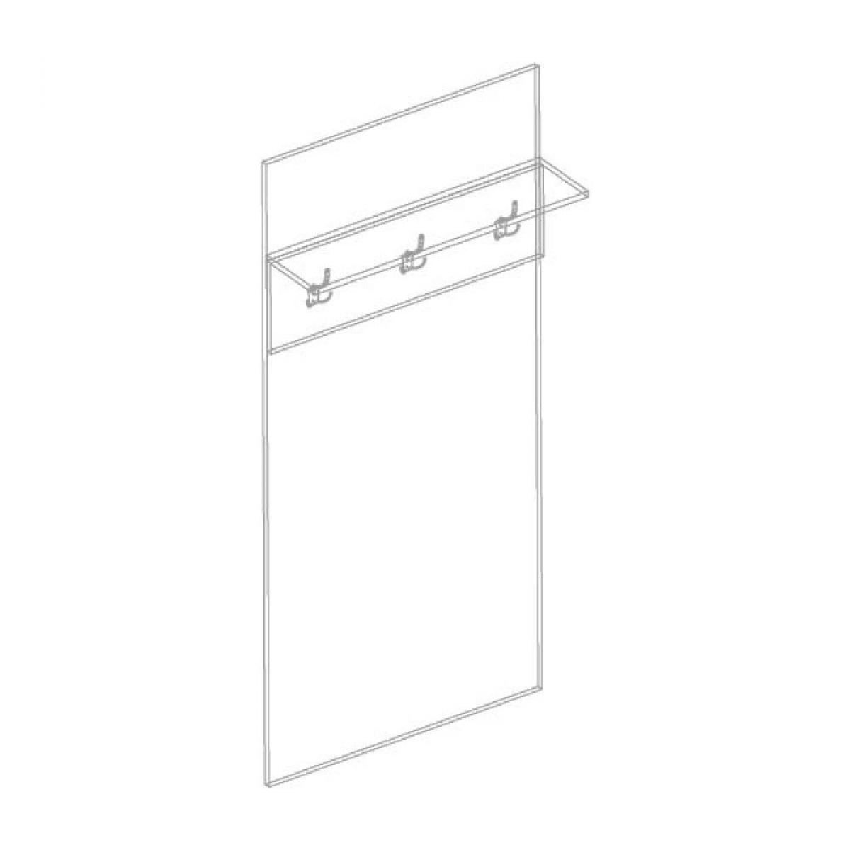ВИТА Панель под вешалки 800 (темно серый) | фото 2