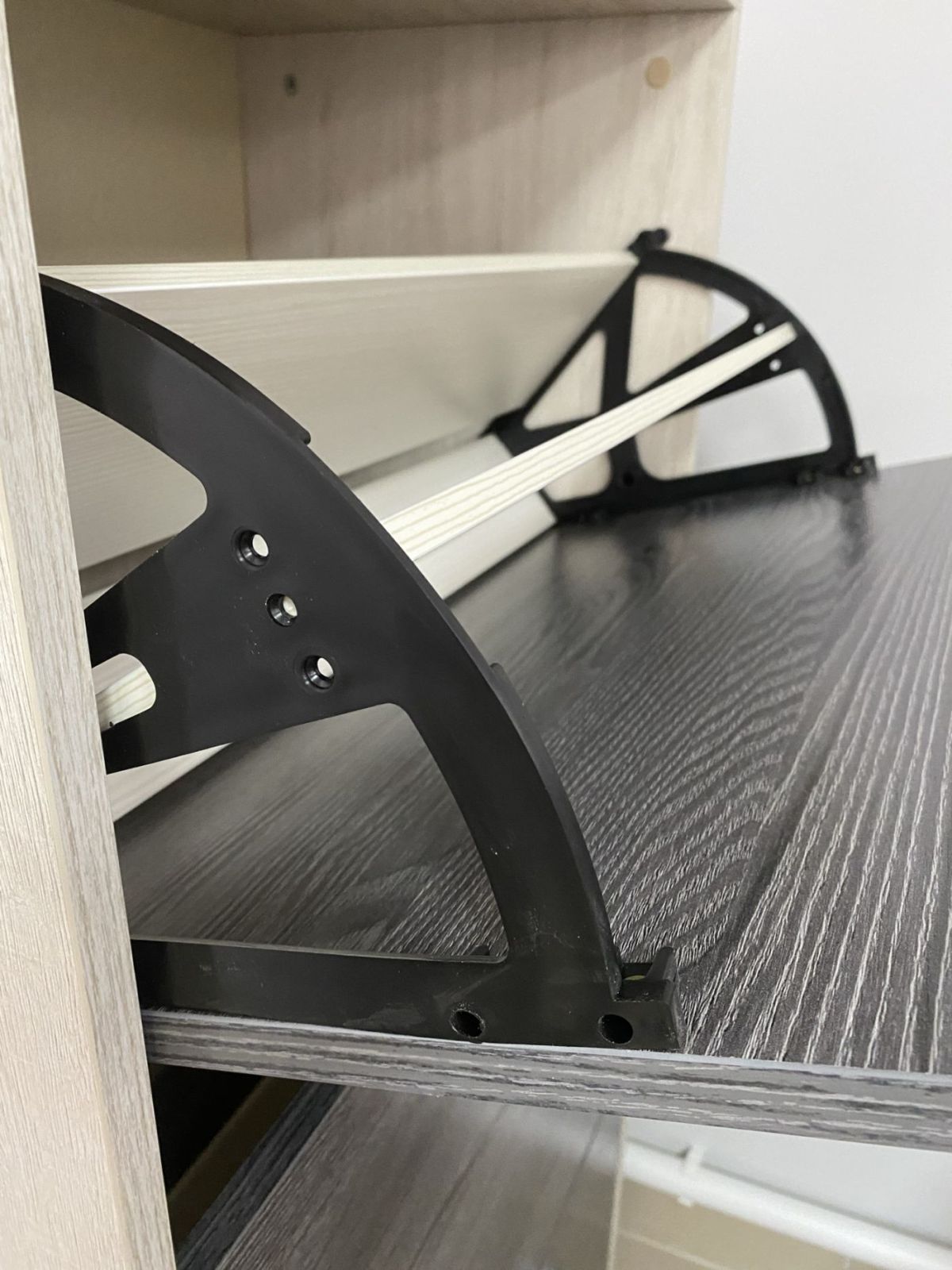 ГРАФ Обувница 3-х створчатая (перламутр) | фото 3