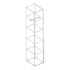 ВИТА Пенал с полками (темно серый) | фото 2