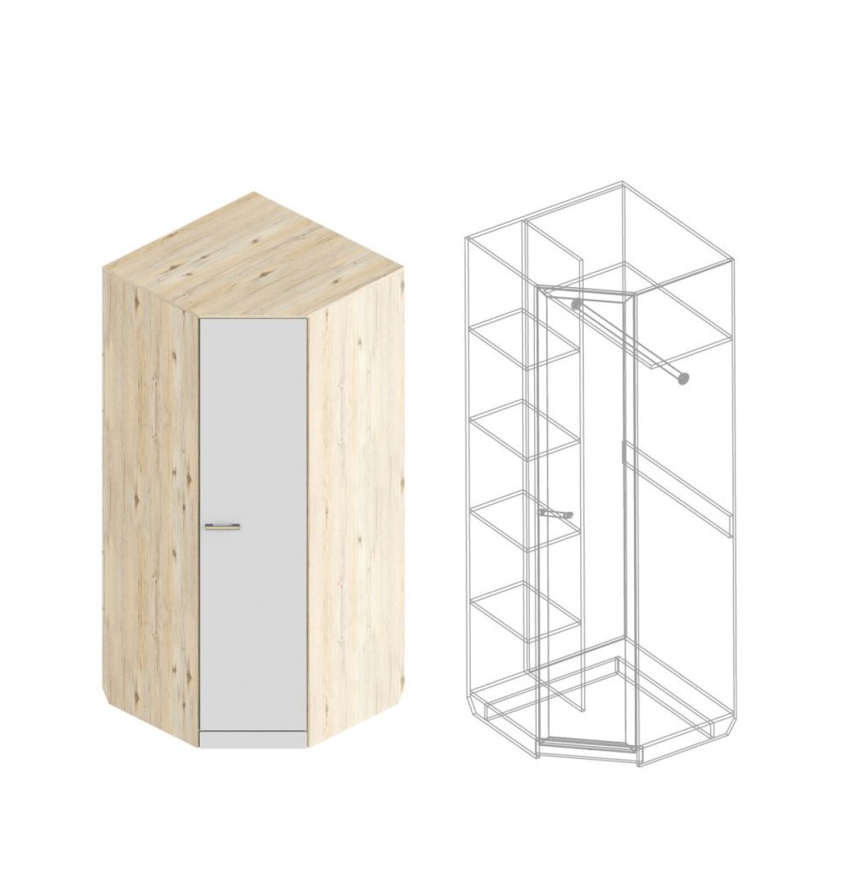 Шкаф угловой "Милана" | фото 3