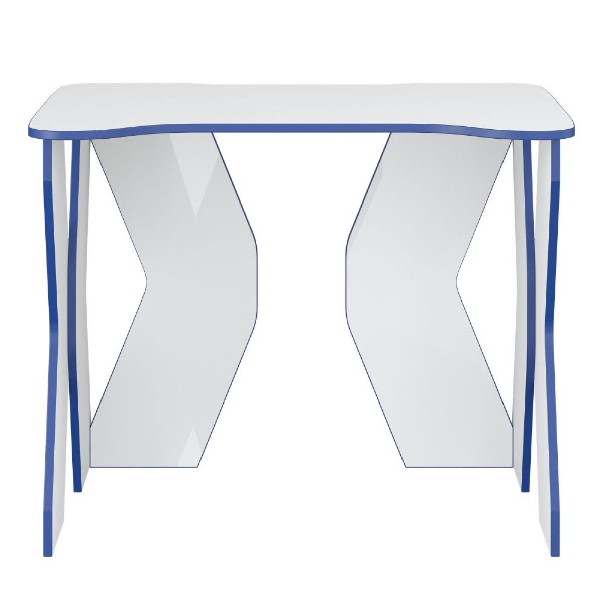 Стол компьютерный Геймер 1 (Белый/Синий) | фото 2