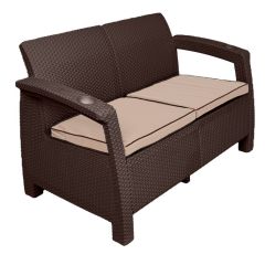 Диван Yalta Premium Sofa 2 Set (Ялта) шоколадный (+подушки под спину) | фото 2