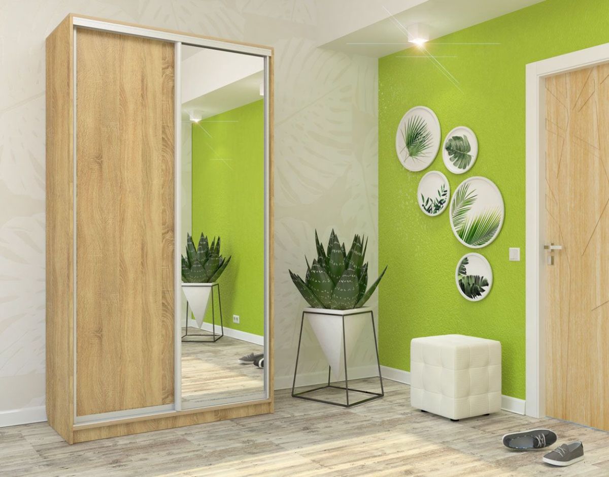 Шкаф-купе Ксения 1200 ЛДСП/Зеркало (ЛДСП 2 кат.) | фото 8