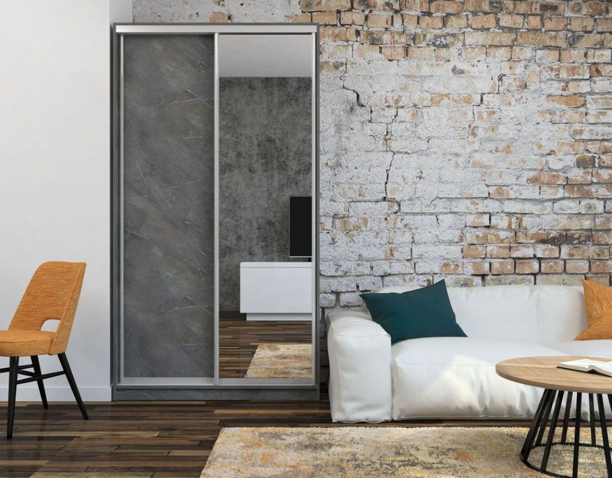 Шкаф-купе Ксения 1400 ЛДСП/Зеркало (ЛДСП 2 кат.) | фото 4