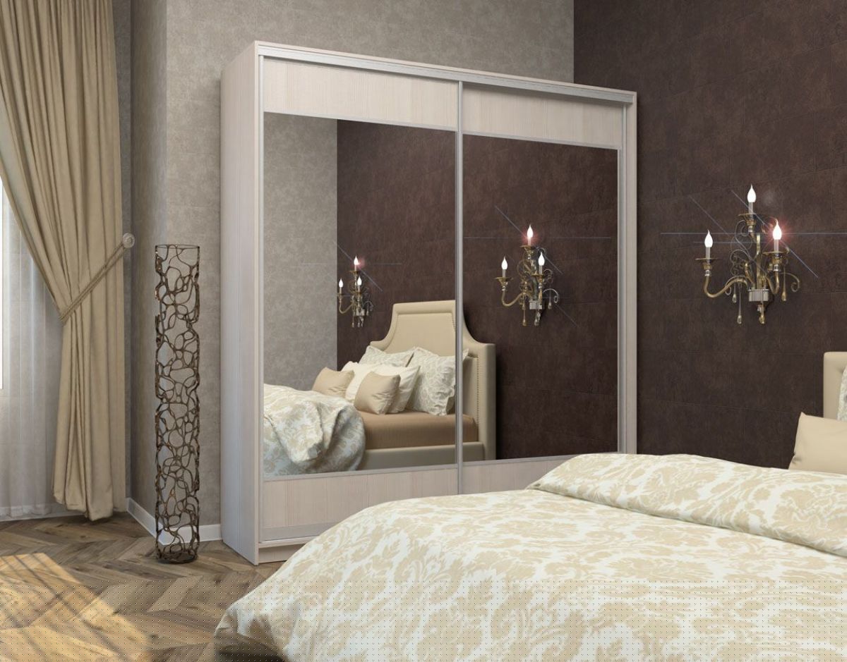 Шкаф-купе Юлия 2400 ЛДСП/Зеркало/ЛДСП (ЛДСП 2 кат.) | фото 4