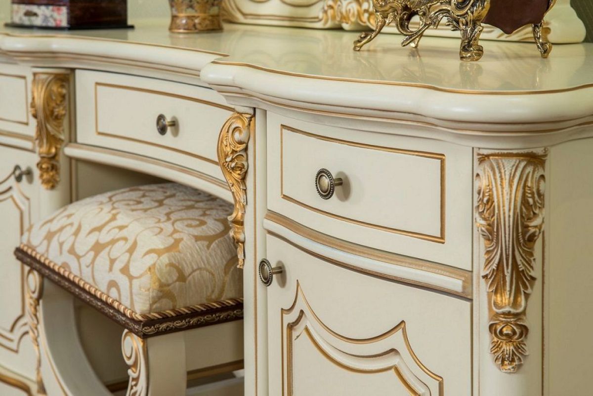 Туалетный стол + Зеркало Мона Лиза (крем) | фото 4