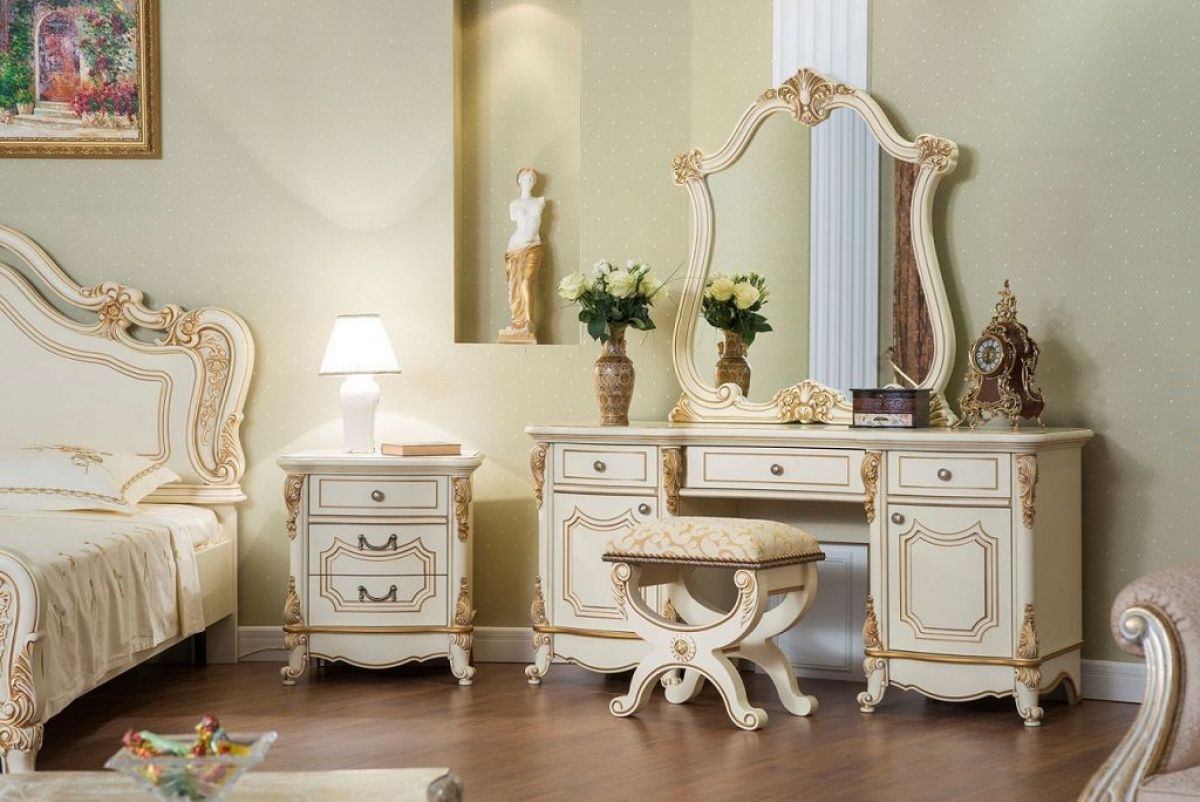 Туалетный стол + Зеркало Мона Лиза (крем) | фото 8