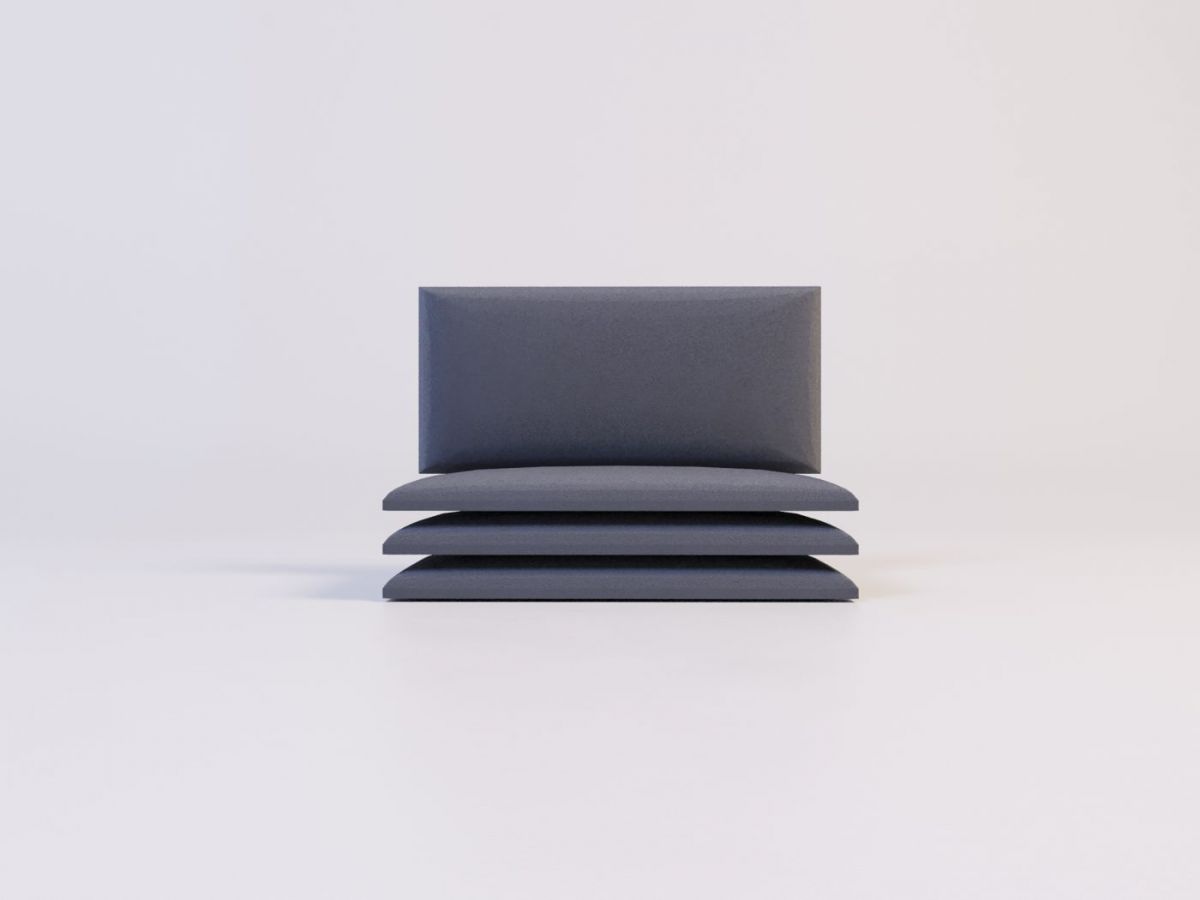 Мягкие панели ПРЯМОУГОЛЬНИКИ 30*60 (4 шт.) для гостиной | фото 2