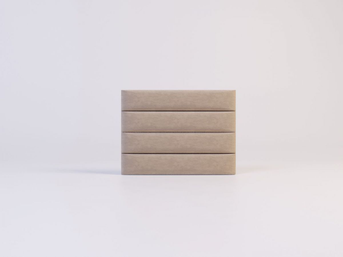 Мягкие панели ПОЛОСЫ ПРЯМЫЕ 15*90 (4 шт.) для спальни | фото 15