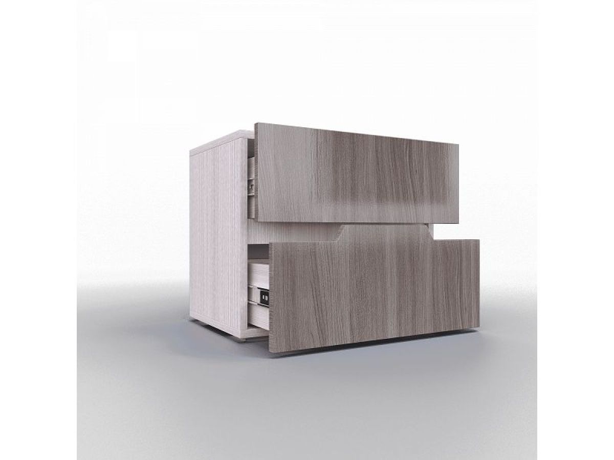 ТРИО Спальный гарнитур (модульный) серебряный орех/ясень шимо | фото 8