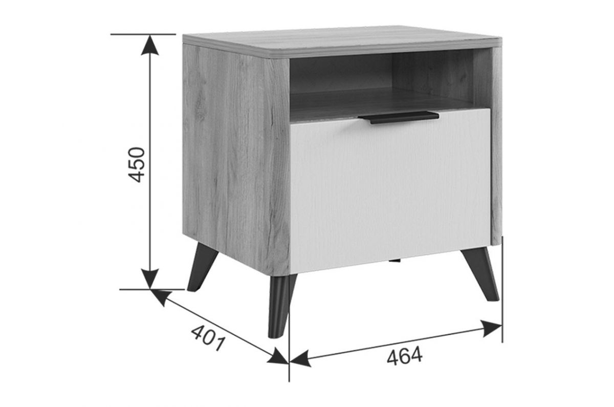 АДАМ К2 Спальный гарнитур (графит) | фото 2