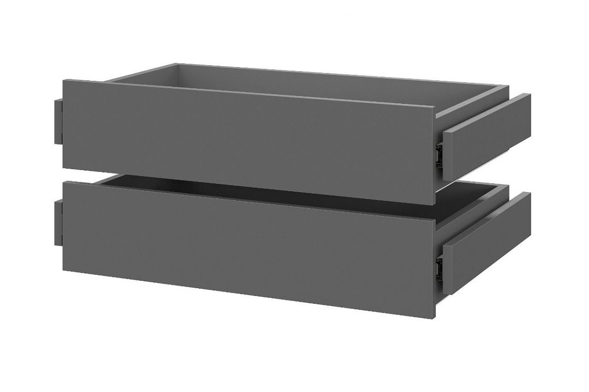 Шкаф ШК-5 + 4 полки + ящики (800) Графит | фото 3