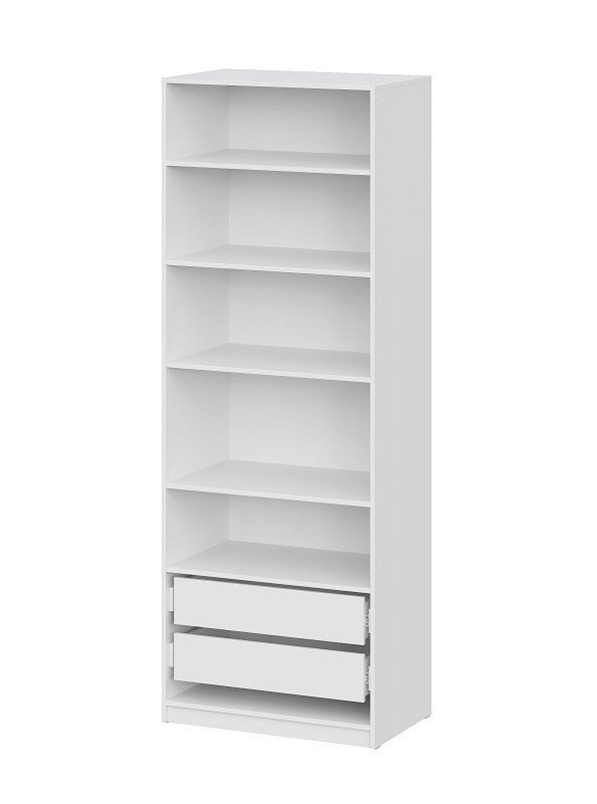 Шкаф ШК-5 + 4 полки + ящики (800) Белый текстурный | фото 3