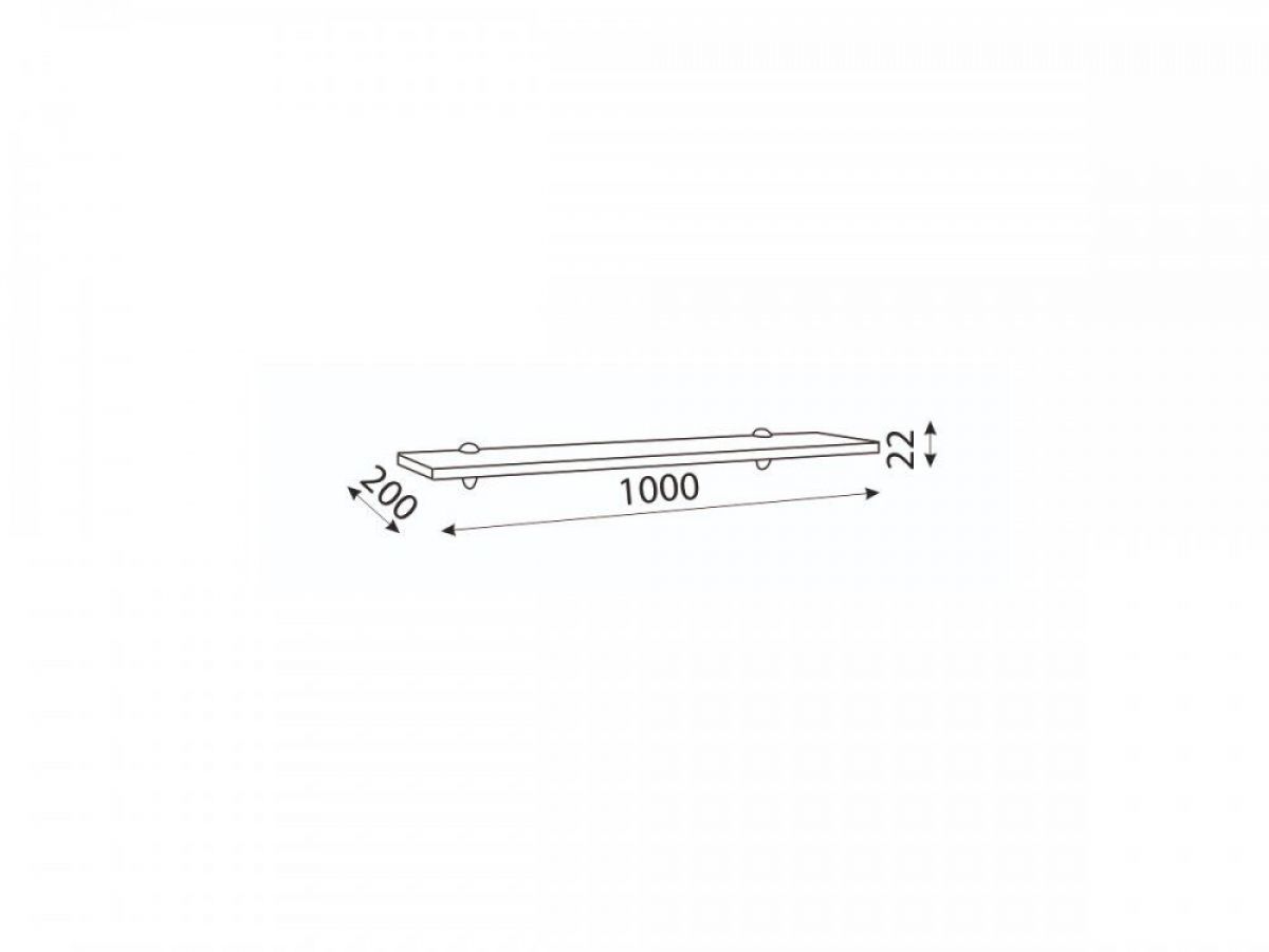 Мармарис (гостиная) М05 Полка навесная | фото 2