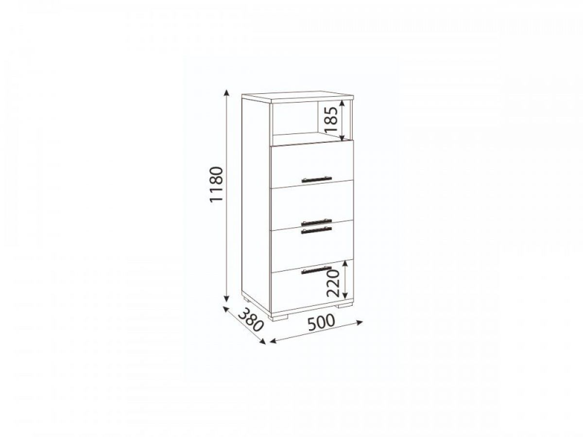 Мармарис (гостиная) М10 Комод малый | фото 2