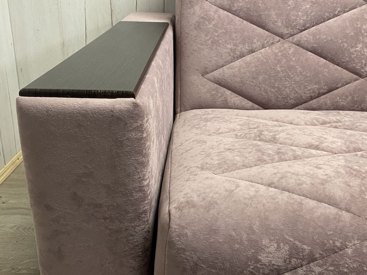 Диван Престиж-15 (НПБ+МДФ) велюр Sensey Elderberry | фото 7