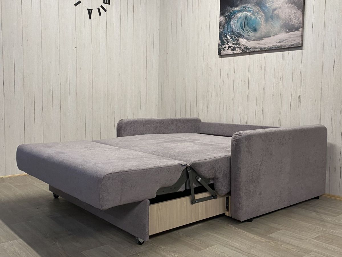 Диван Уют Аккордеон БД 1400 с подлокотниками (НПБ) велюр Comfort 7 | фото 3