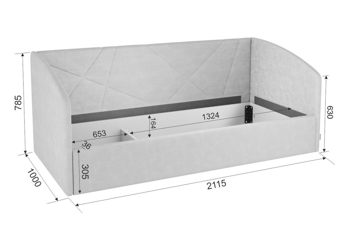 ЗЕФИР Комплект детской мебели (модульный) серый | фото 4